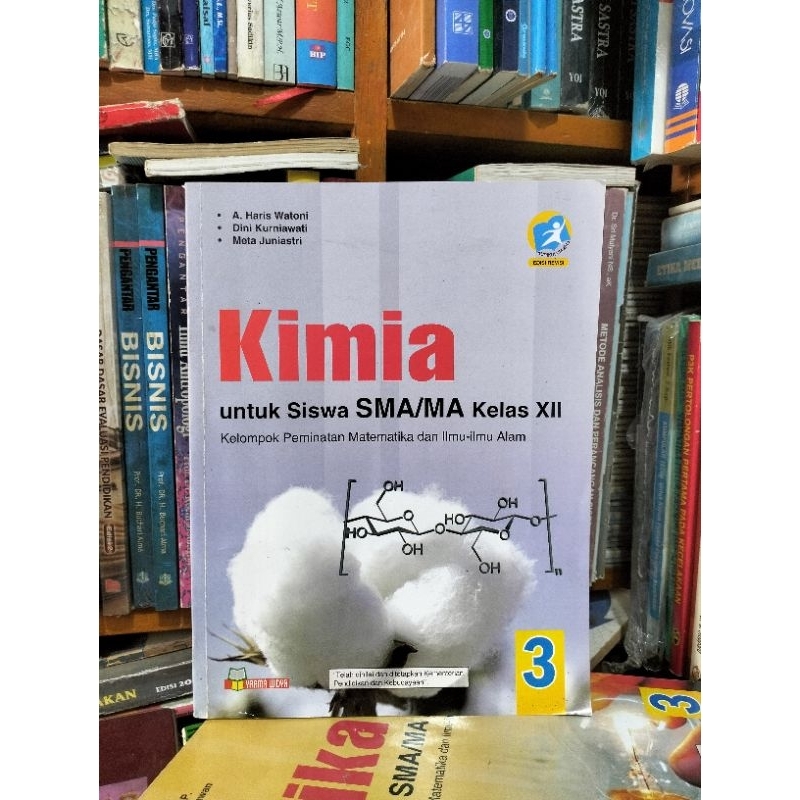 JUAL BUKU KIMIA UNTUK SISWA SMA/MA KELAS XII YRAMA WIDYA