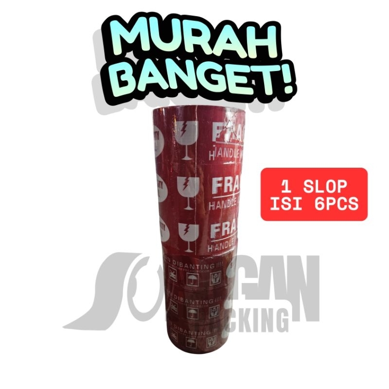 

LAKBAN FRAGILE MATIC TAPE 45mm x 80yard MURAH DENGAN KUALITAS EKSPORT UNTUK AMANIN PAKETMU BIAR GA DIBANTING