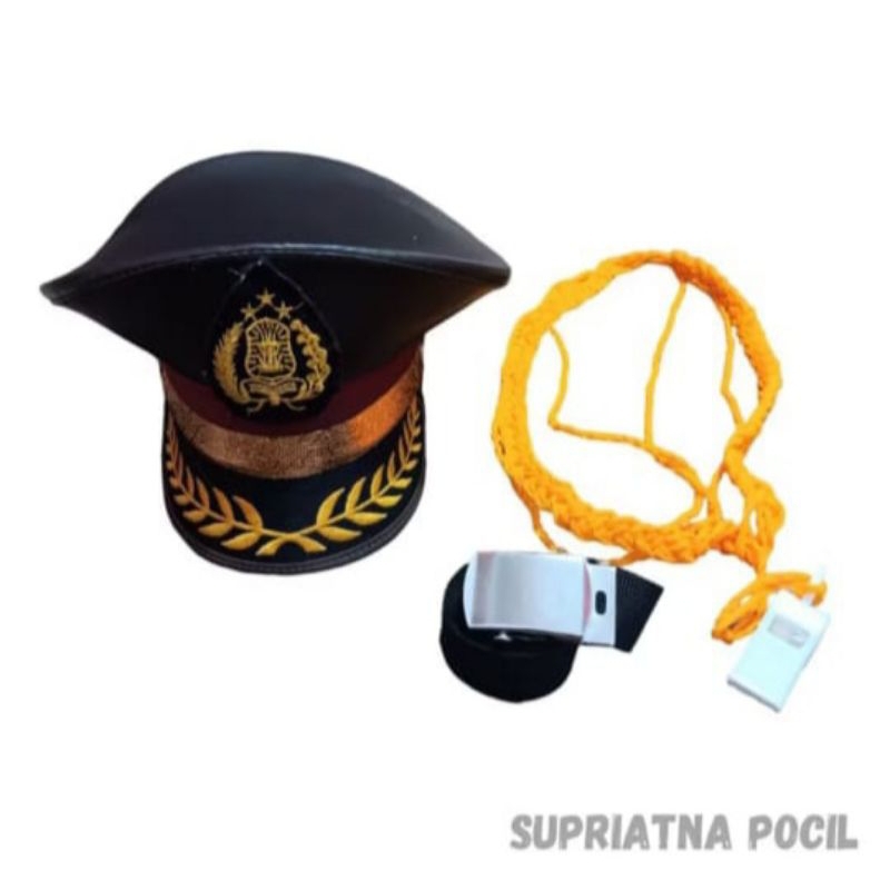 Aksesoris Polisi Anak / Atribut Polisi Anak (Polantas) TNI AU TNI TOPI TOPI sabara