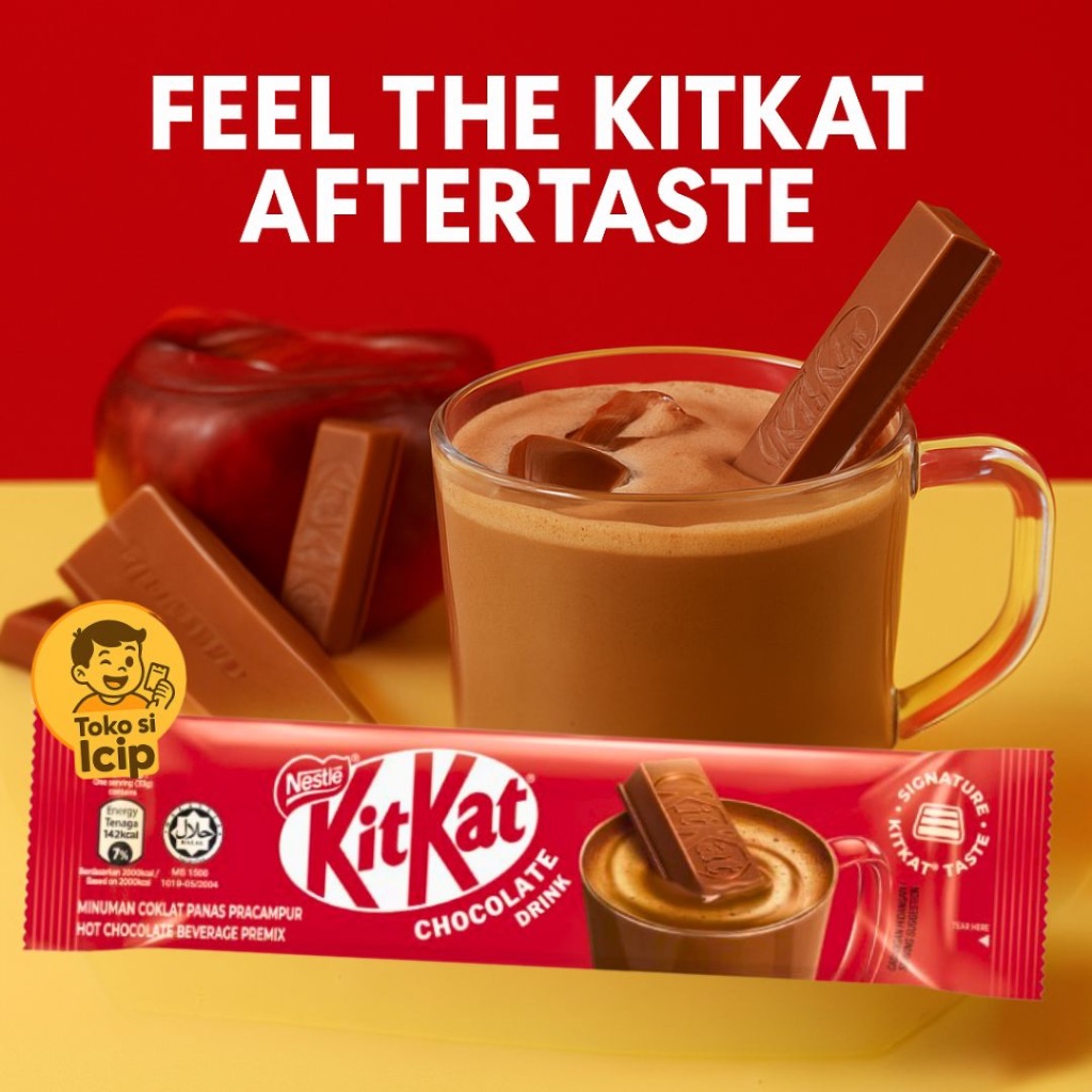 

[Stick] Nestle Kitkat Chocolate Drink 33gr Satuan Minuman Cokleat Instant 100% Original Malaysia