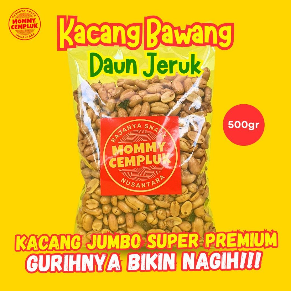 

500 Gram Kacang Bawang Daun Jeruk Mommy Cempluk Kacang Jumbo Super Premium