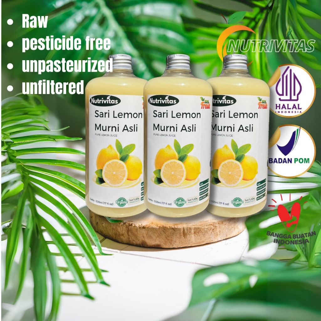 

Nutrivitas Paket Sari Lemon Murni Bundle 500ml 3 pcs
