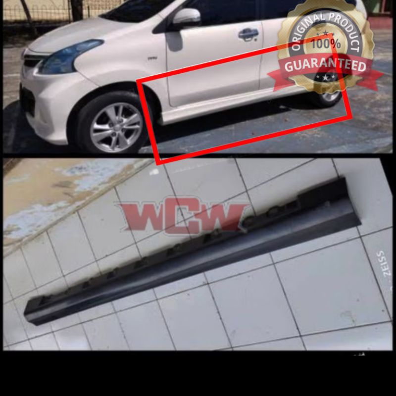 bodykit side skirt Toyota Avanza Veloz 2012 2013 2014 2015 -2019 original bagian kiri
