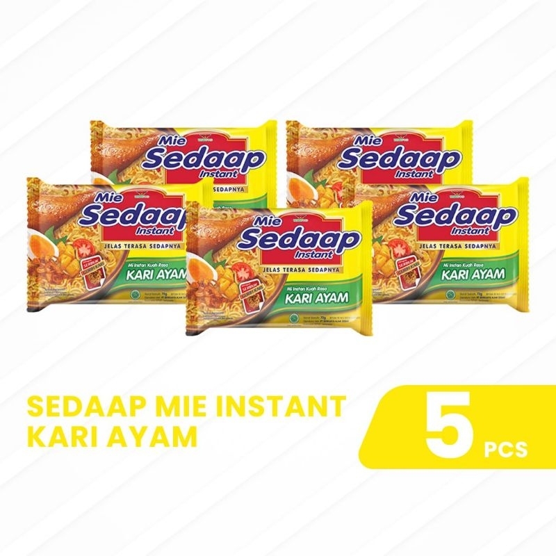 

Sedaap Mie Instant Kari Ayam 5pcs