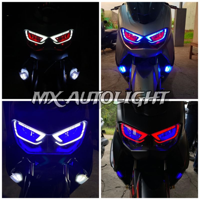 Frame Lampu Alis DRL Alis Lazy Nmax New V4 Motorcycle Nmax
