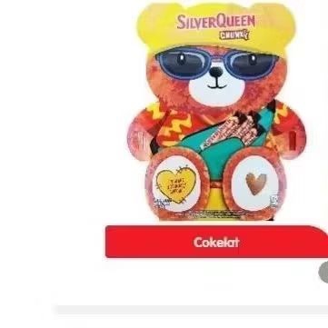 

Silverqueen Valentine Edition Teady Bear (Chunky Bar 26gr x 3pcs) Rasa Cashew