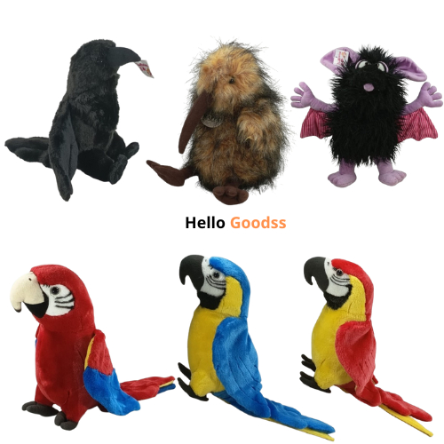 Boneka Binatang Burung Makaw Kakatua Kiwi Gagak Kelelawar Bat Pluffin  Merpati Kiwi Camar Emu Cute U