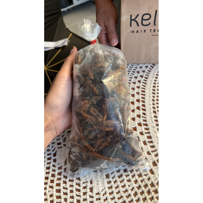 

rendang , dendeng dan belut umi