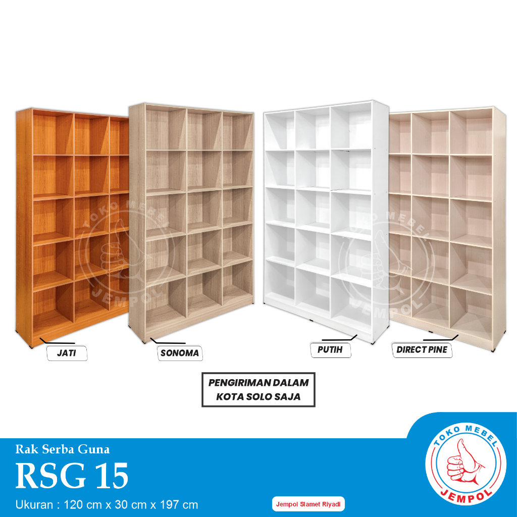 Rak Serbaguna RSG 15 Kotak / Rak Penyimpanan Serbaguna / Rak loundry