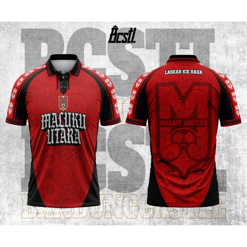 Jersey Retro MALUT UNITED Jersey Malut Suporter Casual Vintage