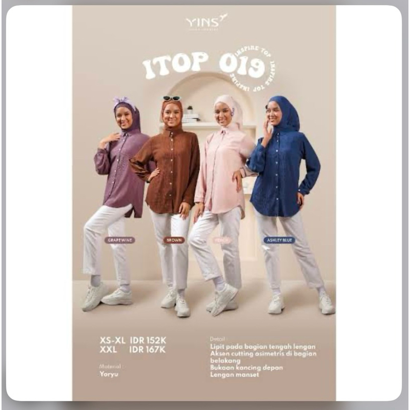 TUNIK YINS FAVORIT/ TUNIK ELEGANT/TUNIK KEKINIAN/TUNIK SIMPLE