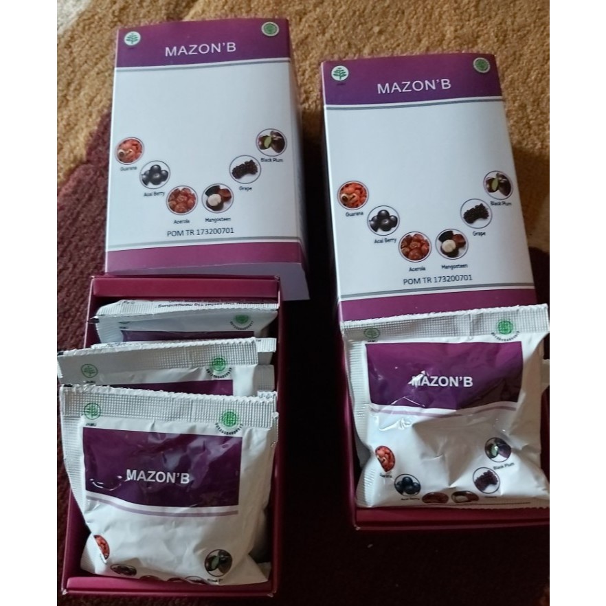 Mazon B Obat Herbal Jantung, Kolesterol 1 SACHET