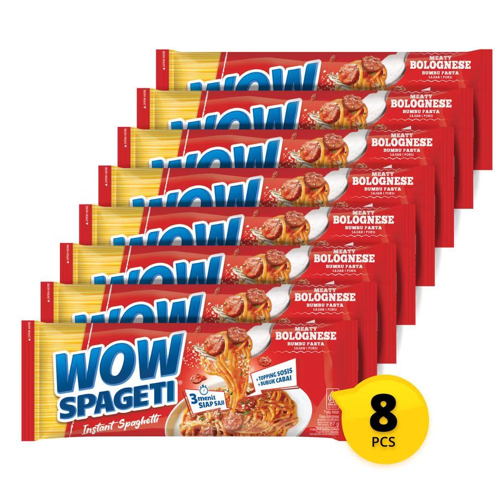

PAKET 8 Pasta WOW Spageti Meaty Bolognese