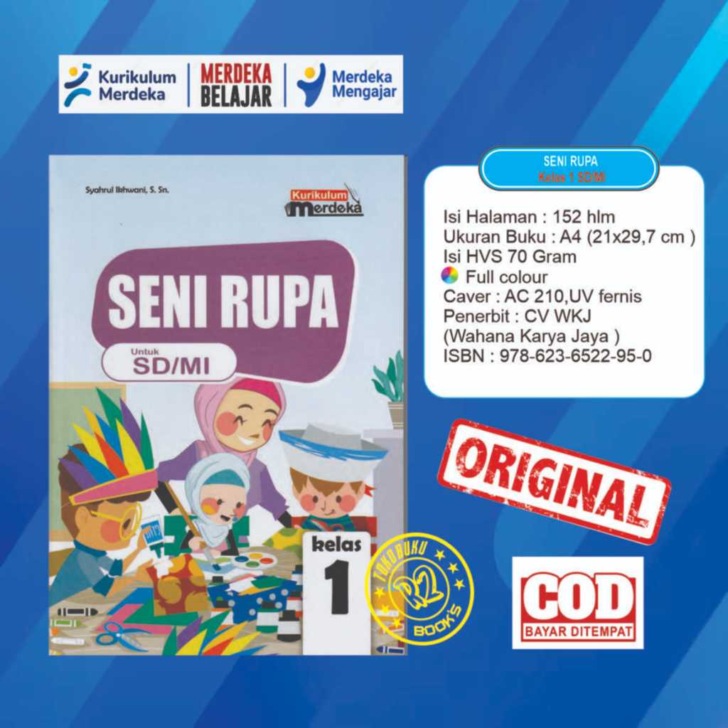 

Buku seni rupa Kelas 1 SD kurikulum merdeka