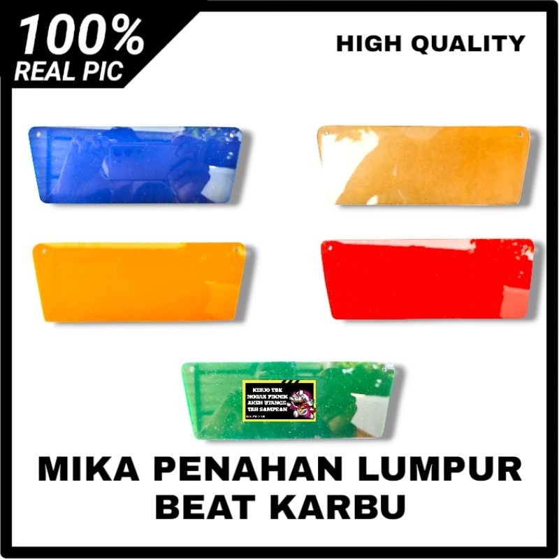 MUDFLAP MIKA AKRILIK BEAT KARBU PENAHAN LUMPUR AKRILIK BEAT KARBU