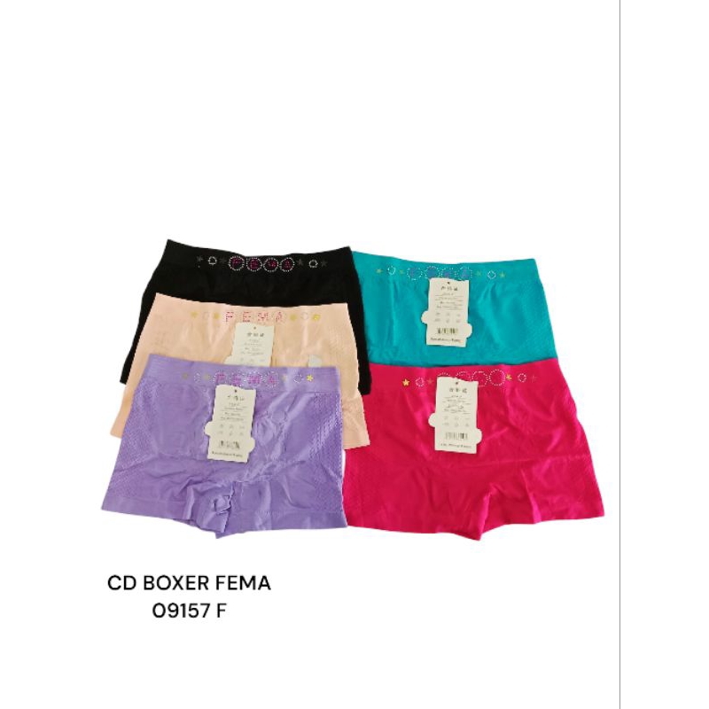 ￼CD Boxer Fema 09157 F / Celana dalam / Celana Dalam CD Wanita / Bahan Premium / pakaian dalam wanit