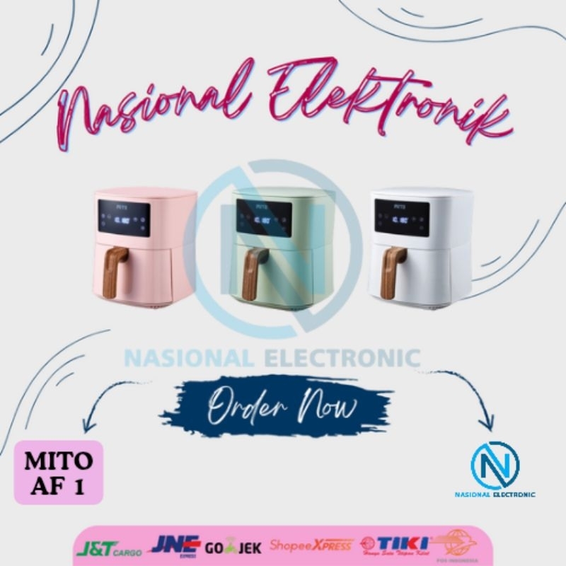 AIR FRYER MITO AF 1 / MASAKAN LEBIH ENAK LOW WATT / MITO DIGITAL AIR FRYER AF1