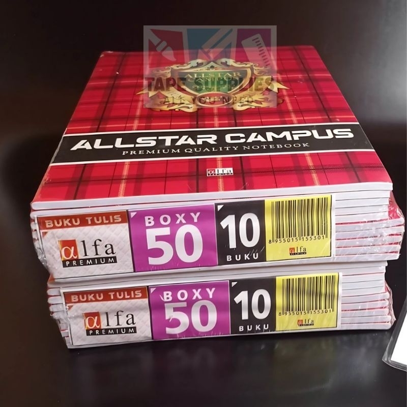 

MilL Buku Tulis Alfa Campus 50 Lembar / Alfa Campus 36 Lembar (Isi 10 Pcs) Besar - Kecil