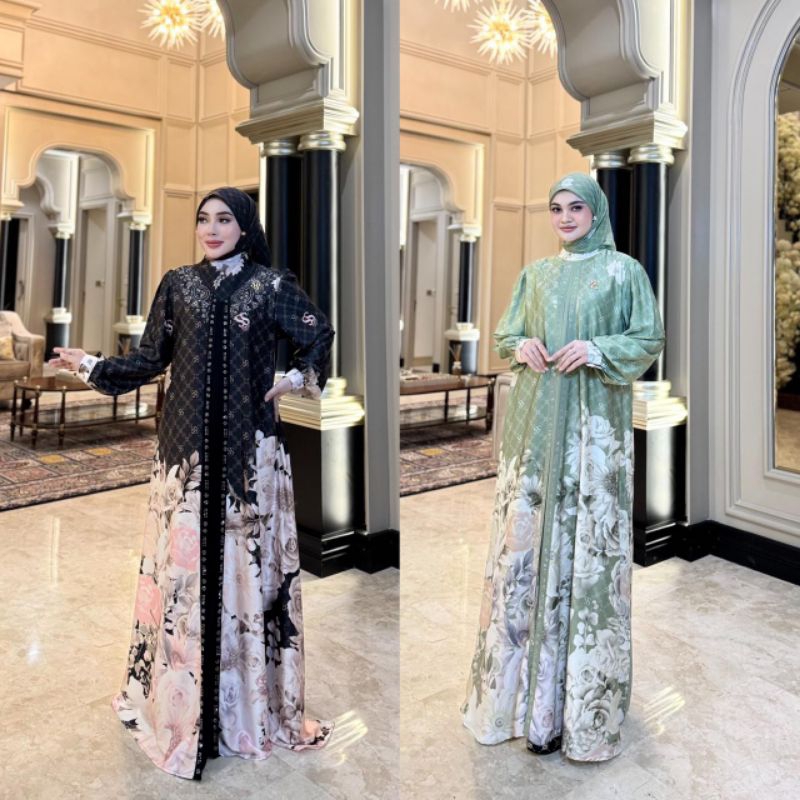 SHELLASAUKIA DRESS SHELLASAUKIA TERBARU GAMIS SHELLASAUKIA ORI TERBARU GAMIS SS TERBARU SET HIJAB SH