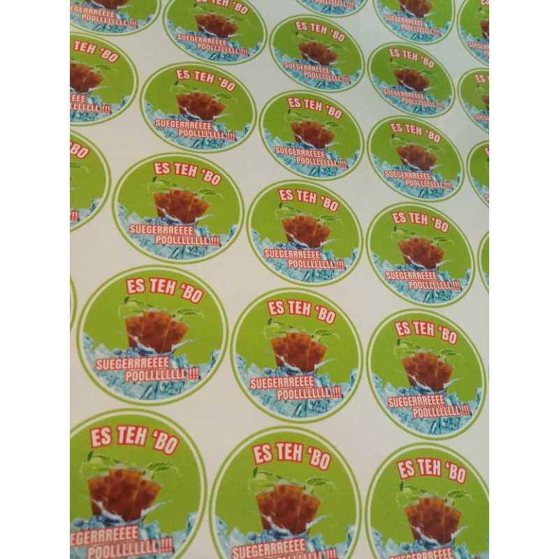 

Cetak Stiker Transparan Stiker Produk Label Kemasan Produk