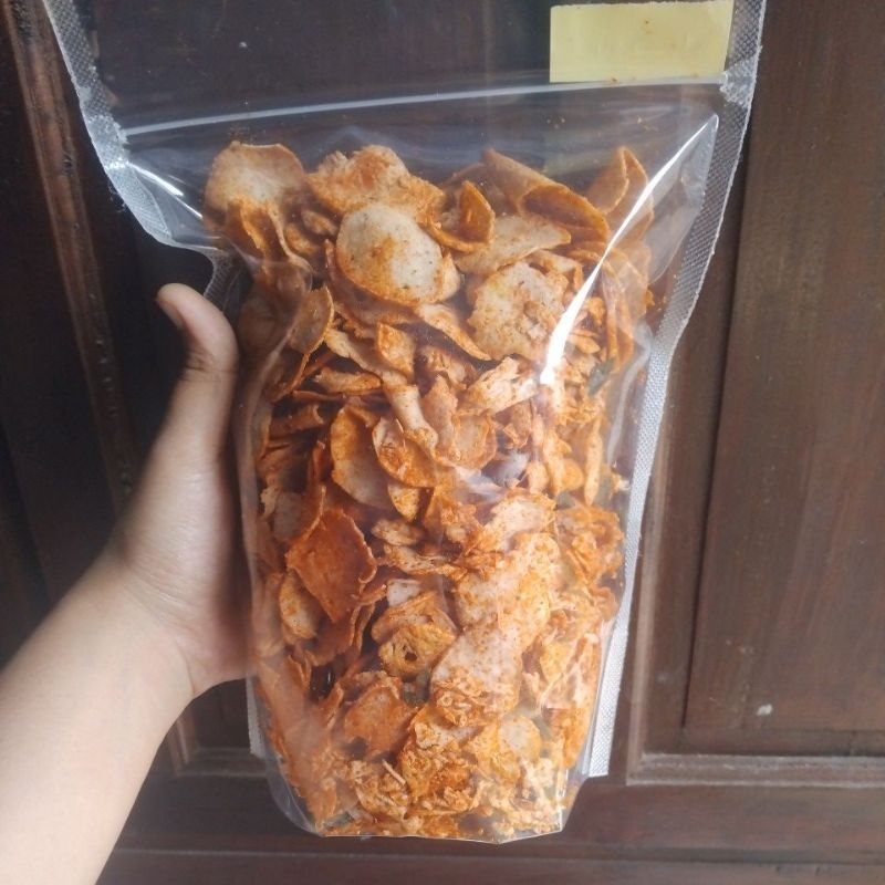 

KRIPIK BASRENG PEDAS DAUN JERUK OUTENTIK