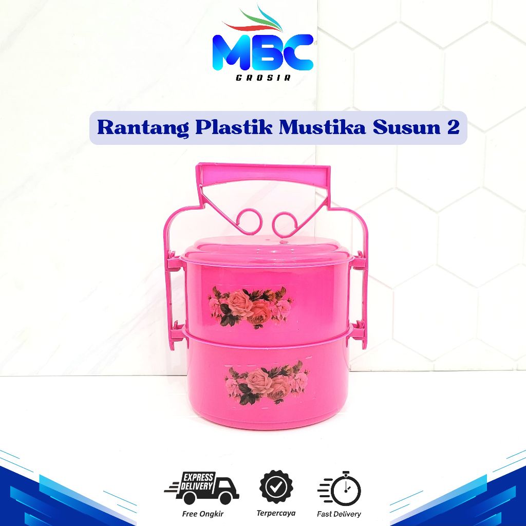 Rantang Plastik Mustika Susun 2 Rantang Hajat