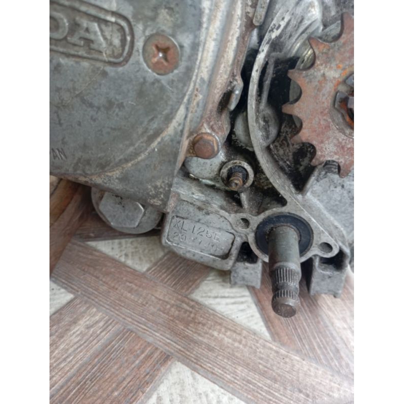 mesin honda xl xl25e xl125 e sesuai foto