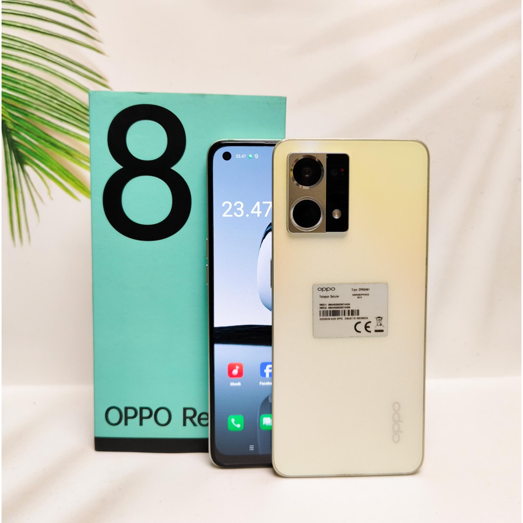 OPPO RENO 8 8/256 FULLSET SECOND SEKEN HP BEKAS ORIGINAL MURAH