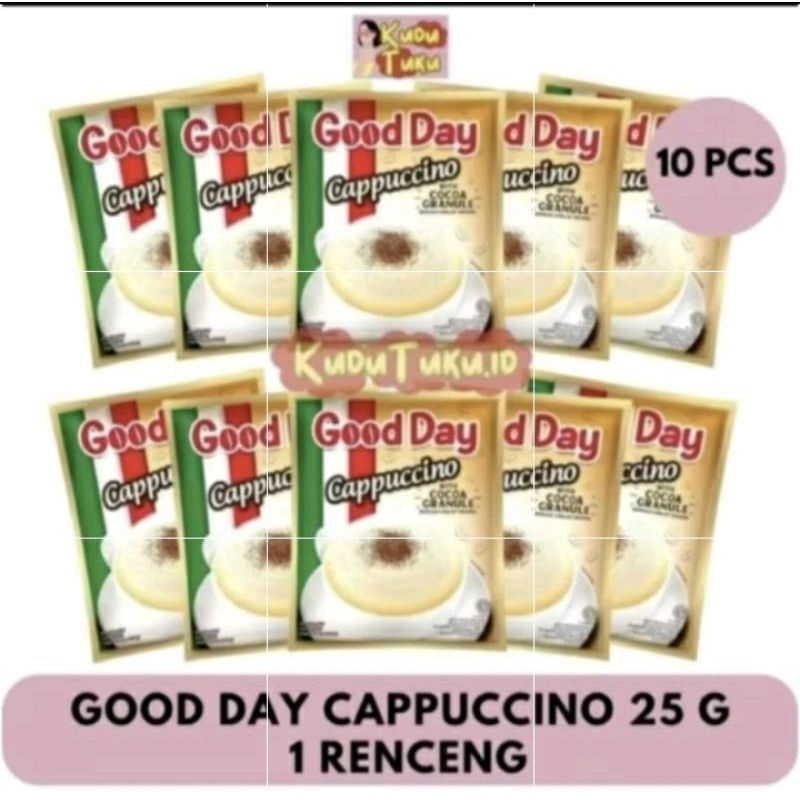 

Good Day Capucino 1 Renteng isi 10 pcs 25 gram