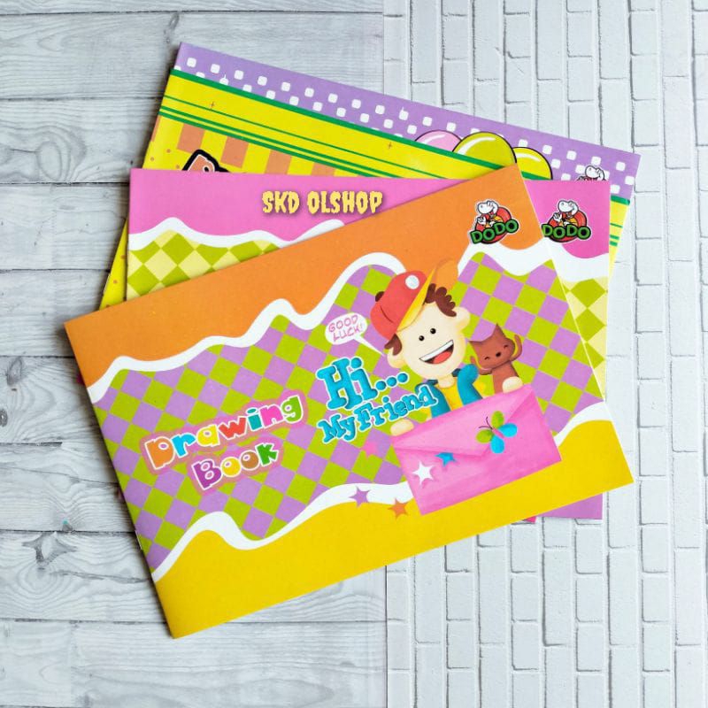 

Buku gambar ukuran A5 kecil // Drawing Book DoDo murah/buku mewarnai (perpack isi 25 buku )