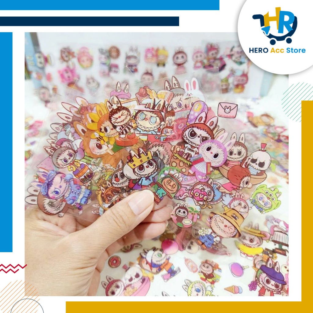 

KZ 40 Sticker labubu anti air | Stiker labubu viral | Stiker labubu isi 100 pcs | Stiker karakter | Stiker Sanrio | Stiker cinnamoroll | Stiker DIY