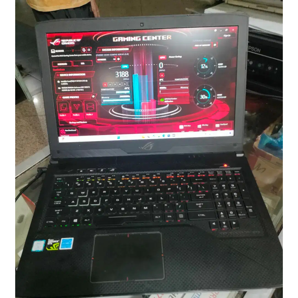 Jual Laptop Gaming Asus ROG GL503GE Intel Core i7 Ram 16Gb SSD 512Gb