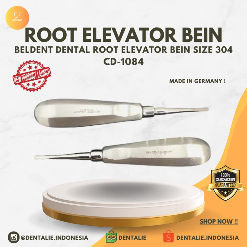 Beldent Dental Root Elevator Bein / Dental Bein Elevator Ekstrasi Gigi