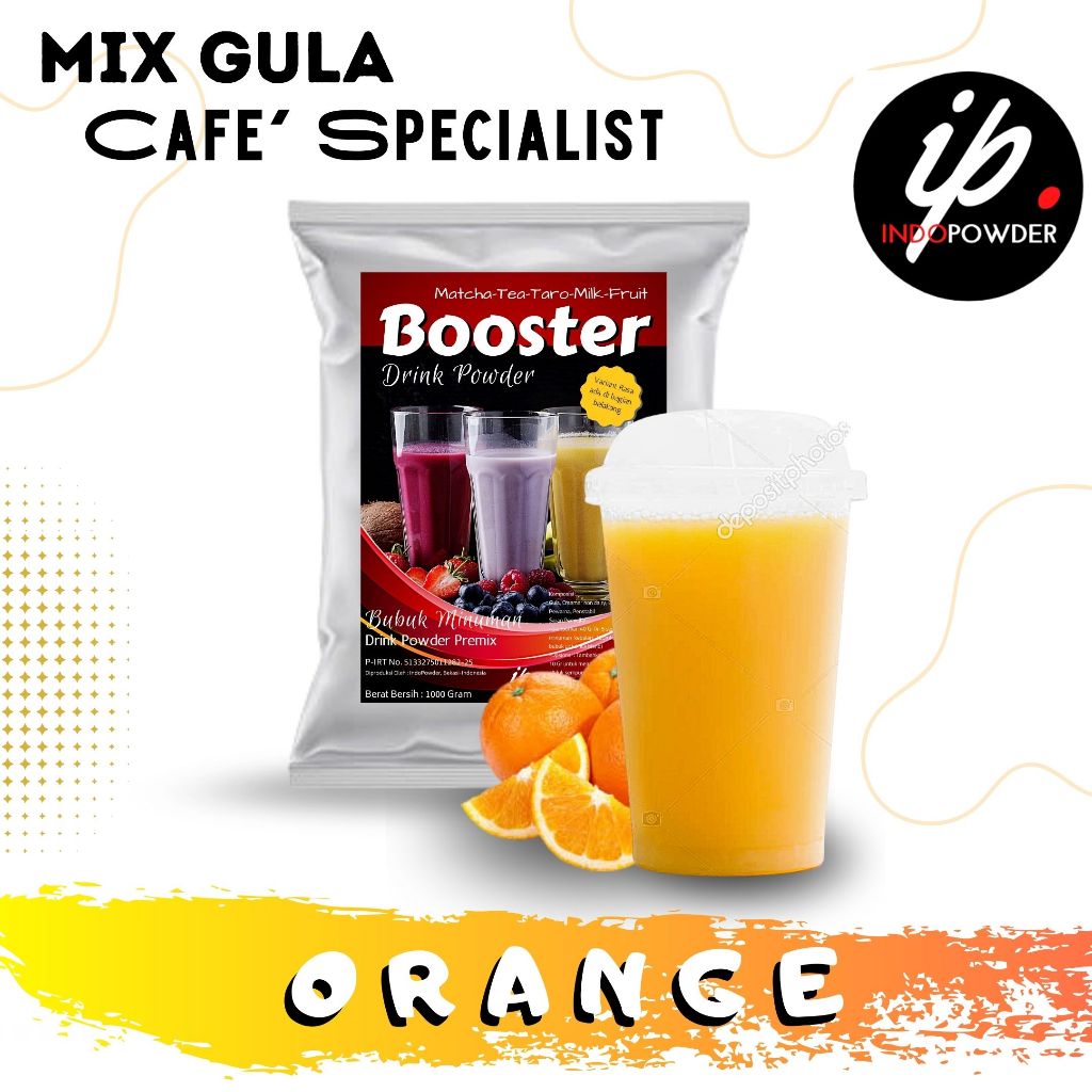 

IP Kendal - Bubuk Minuman Rasa ORANGE 1Kg Untuk Cafe, Resto & Usaha Minuman