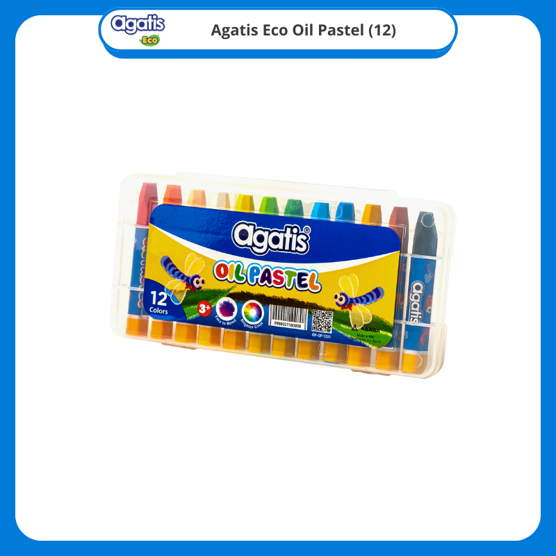 

12 kotak Oil Pastel 12 Colours OH-OP-1201 Agatis
