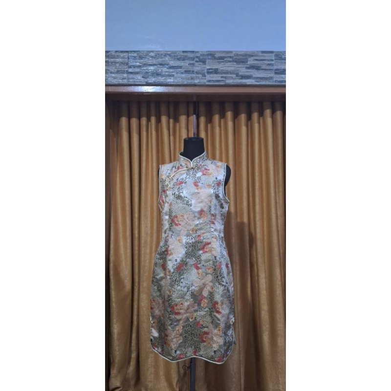 Dress cheongsam/ Dress Shanghai/Imlek Wanita