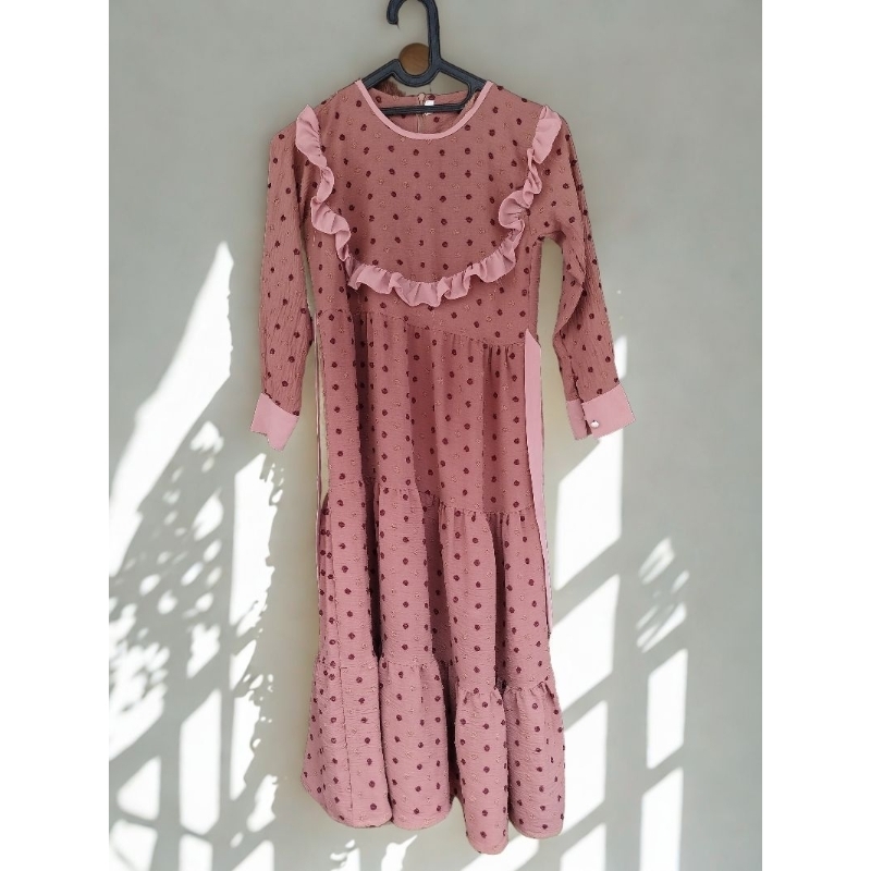 (PRELOVED) GAMIS ANAK POLKADOT - POLKADOT GAMIS - GAMIS ANAK - GAMIS REMAJA - GAMIS ANAK REMAJA POLK