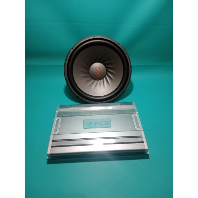Power PCA seri MOS-4.175 4Channel and Subwoofer JBL seri STAGE-122D 12 inch Audio Mobil