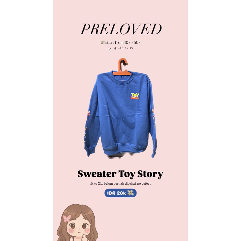 PRELOVED SWEATER TOY STORY