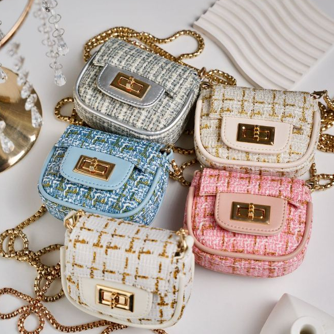 NEW COLLECTION Produk Viral Tas Selempang Wanita Mini Slingbag Tas Koin Mini Premium Bahan Kobe Twee