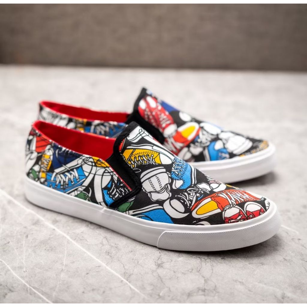 Paulmay Sepatu Slip on Pria Wanita Kobe Original BNIB
