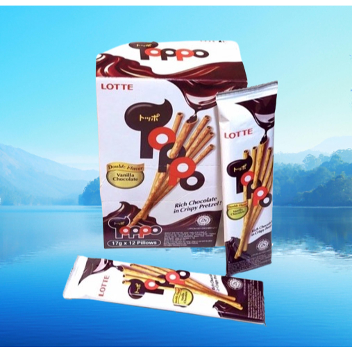 

Lotte Toppo Wafer Vanilla Chocolate 1 Box 12 Pcs