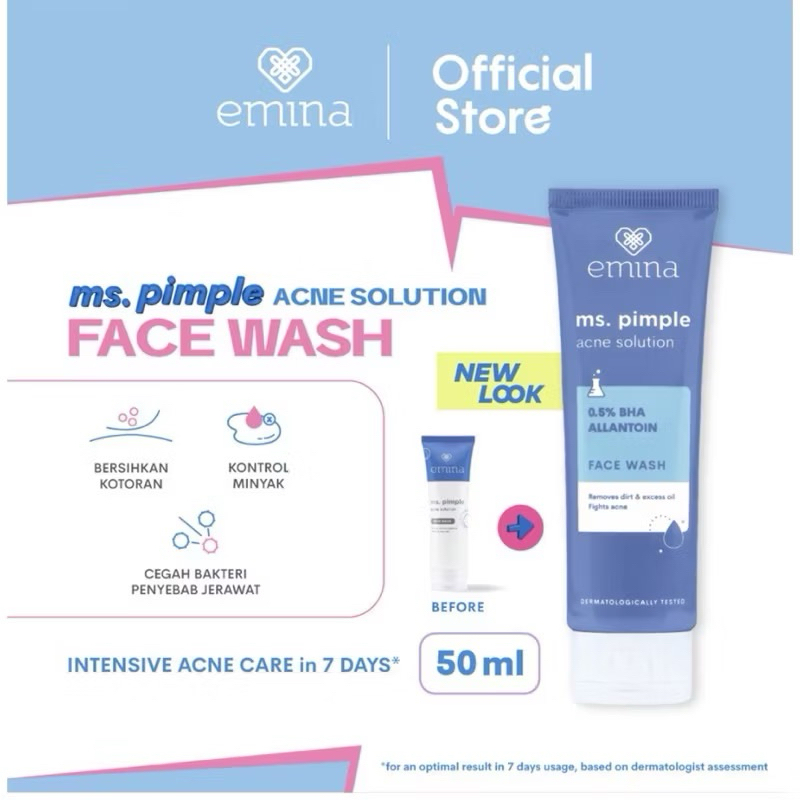 Emina Acne Solution Face Wash 50ml