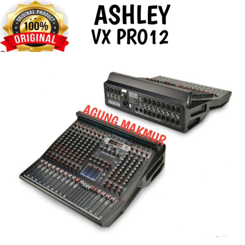 Mixer ASHLEY VX-PRO 12 Original (12 Channel) - Mixer Audio Ashley VX pro12 - Mixer Ashley VX Pro 12