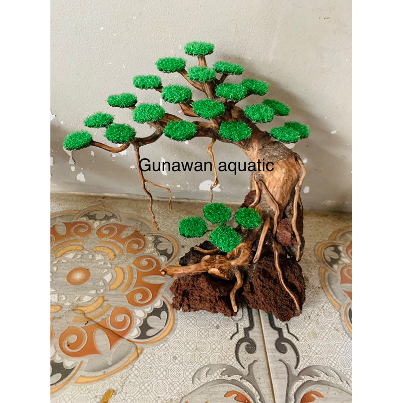 bonsai miring moss sintetis