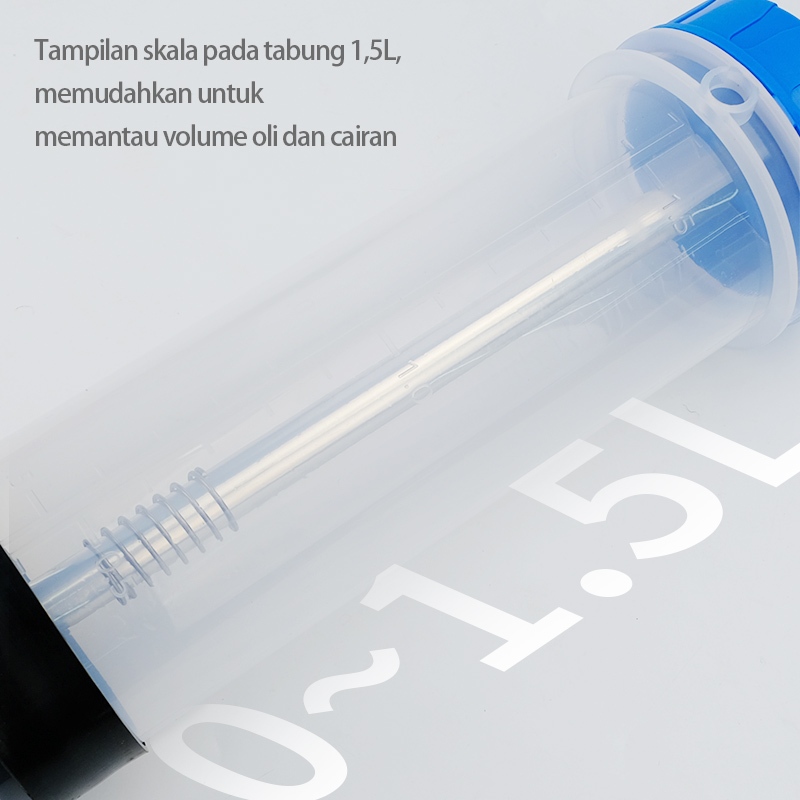 Mini_Miki_ Ekstraktor Cairan Oli Mobil 1500Ml Alat Pompa Sedot Oli Gardan Transmisi Mesin Mobil Oil