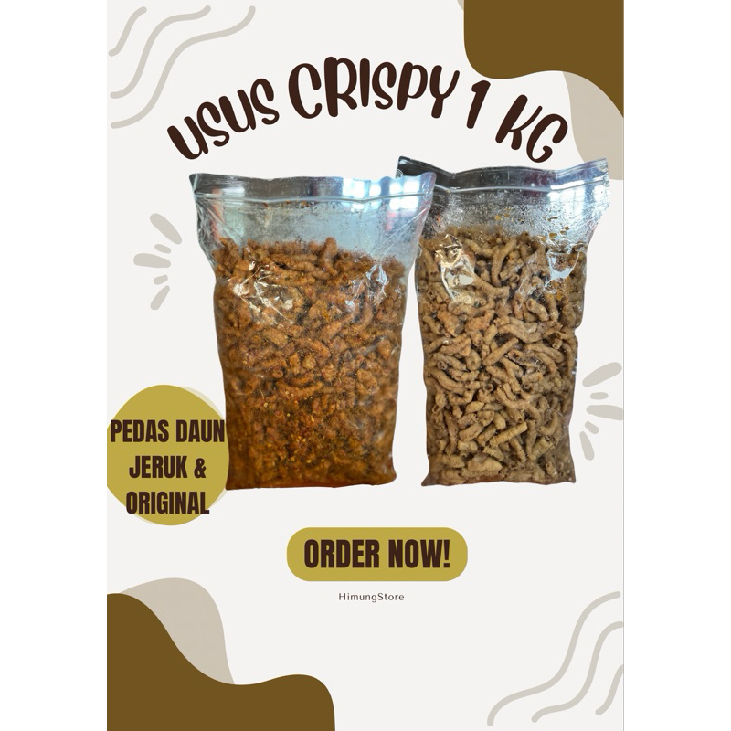 

Usus Crispy 1KG - Pedas Daun Jeruk & Original | Camilan Renyah Gurih