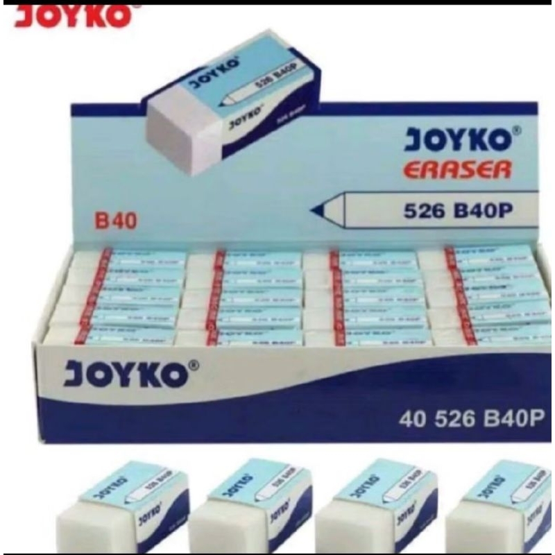 

PENGHAPUS PENSIL PUTIH ISI 40 PCS JOYKO