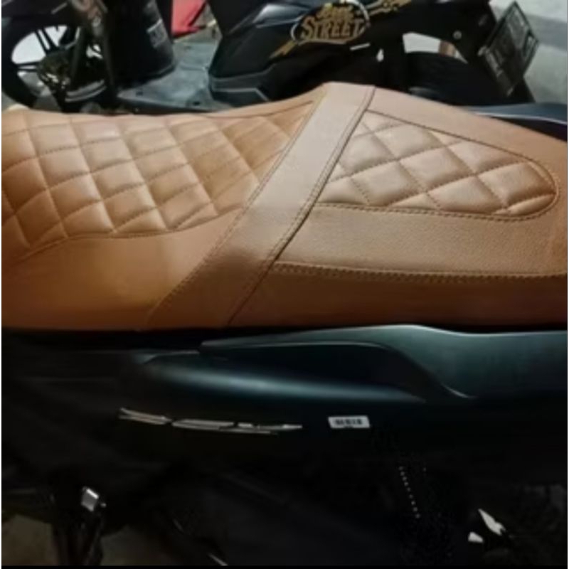 Cover Kulit Jok Custom Modif Caferacer Honda Pcx 150 160