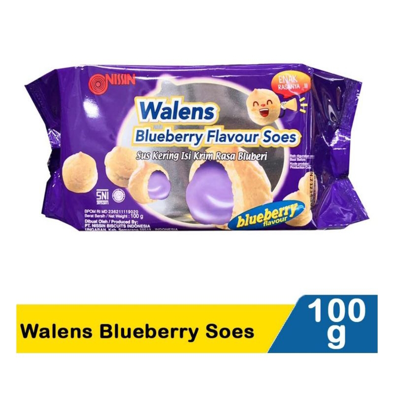

Nissin Wallens Blueberry Soes pck 100gr